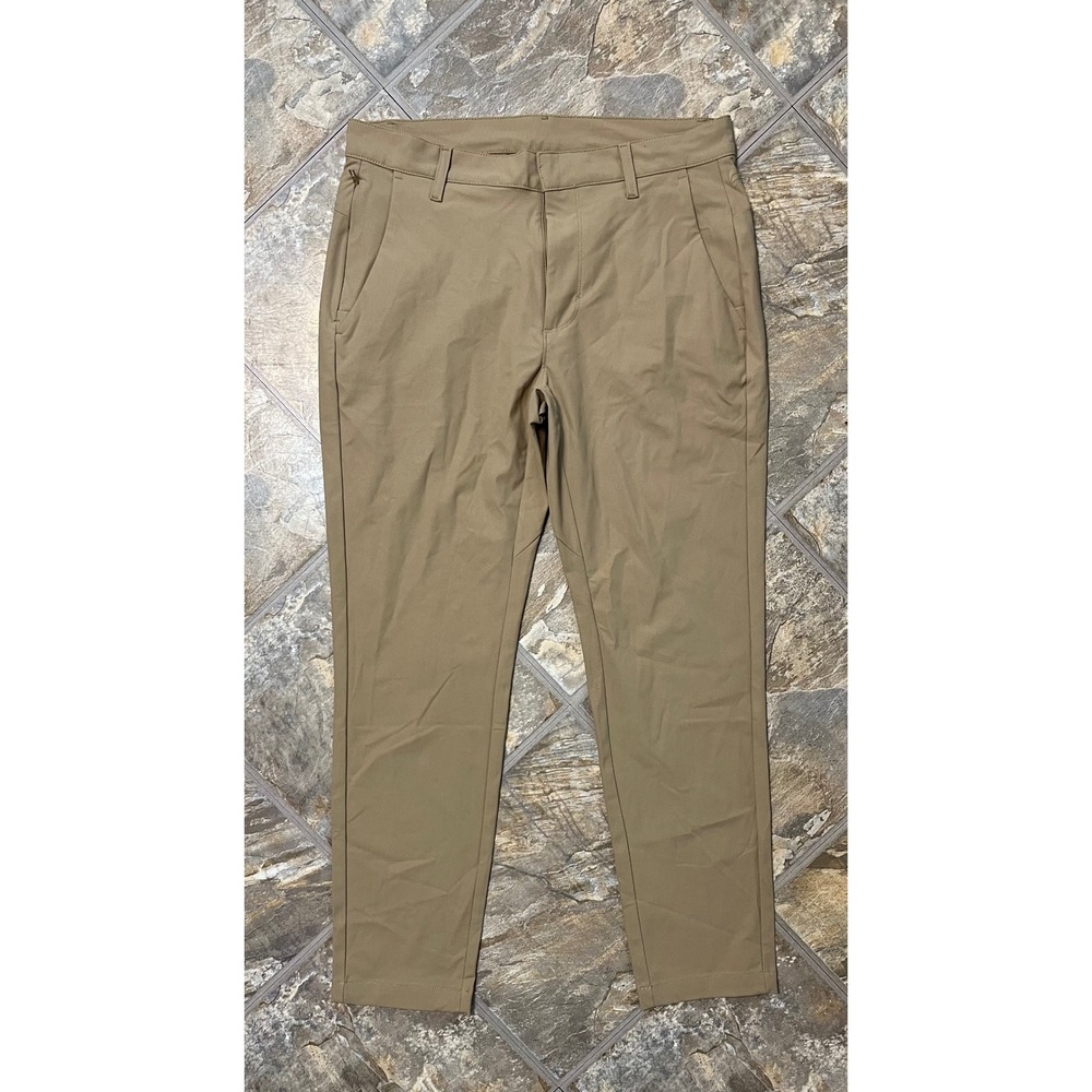 Fabletics The Only Trouser Men 31X30 Tan Slim Fit The Don MB0119